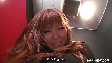 Brunette Asian whore showing off her sweet wet cunt