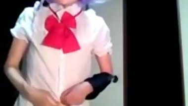 kigurumi sucking sake bottle