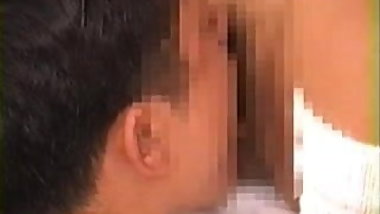 2 Japanese girls get their pussy licked by their slave