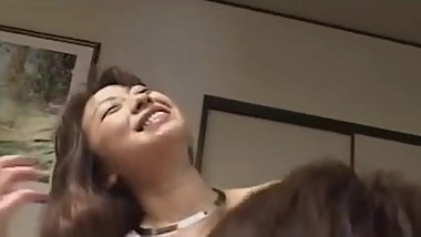 Uncensored Japanese threesome