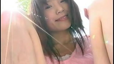 IBUKI show her slit outdoor