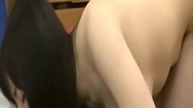 Invisible Japanese girl has sex in school