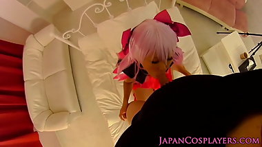 Cosplay GC Ouma Mana gets creampie by Gai Tsutsugami at GHQ