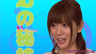Yuma Asami squirting with cum on her face