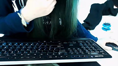 Japanese russian girl in leggings