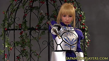 Cosplay saber fingered by fsn fan