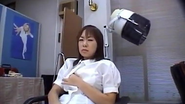 Chiharu Okuna is fingered and screwed by guy