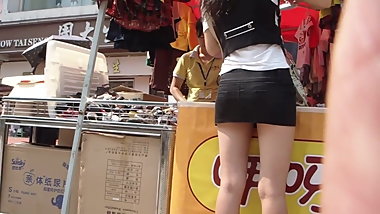 Japanese buying their shoes