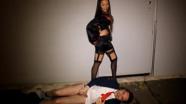 Ballbusting: Nyssa Nevers kicks in the balls Andrea Dipre