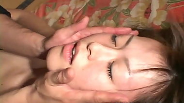 Asian bitch getting choaked for the bdsm session
