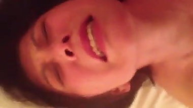 Japanese mature cums harder when he facials her