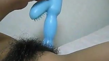 jap hairy pussy masturbation