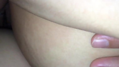 Thin Japanese married woman of the reaction