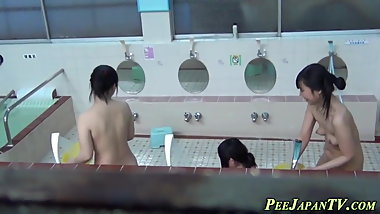 Asians piss and bathe