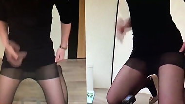 japanese brack pantyhose pee