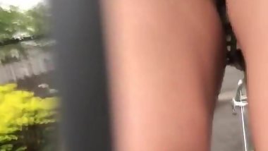 Micro skirt no pants public