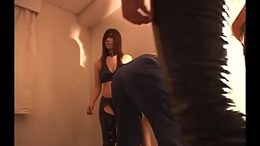 Sexy asian babes beat up limp guys