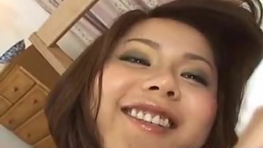 Megu Ayase fingered and fucked in hairy twat