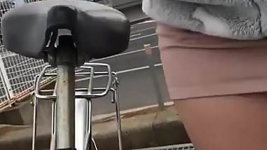 Anna micro skirt public voyeur