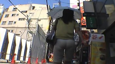 sexy ass on white spandex