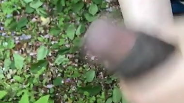 Japanese Bitch jerking me off in Yokohama forest