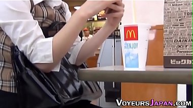 Japanese whore works cunt