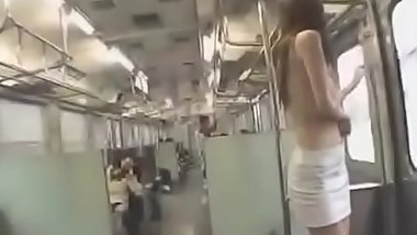 Japanese MILF was stripped off on the train - Pt2 On HDMilfCam.com