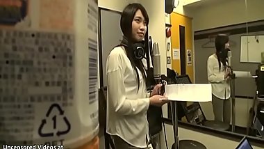 Japanese radio speaker fucks a fan - More at Elitejavhd.com