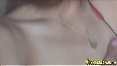 Hot asian watched rubbing