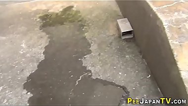 Japanese cutie pisses