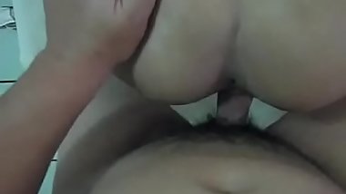 Pigtailed Asian schoolgirl gets her shaved pussy nailed in POV