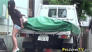 Asian pee soaks socks