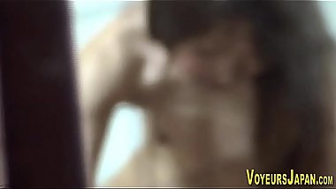 Japanese teen riding cock