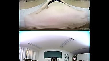 ZENRA VR Japanese schoolgirl Noa Eikawa classroom teasing