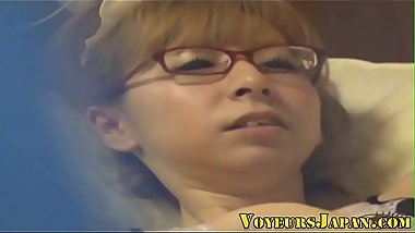 Real asian teen rubs cunt