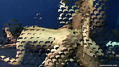 Tight Asian teen has to fuck a fat gorrila