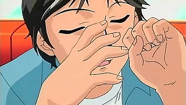 Hot hentai babe gets her wet tight pussy